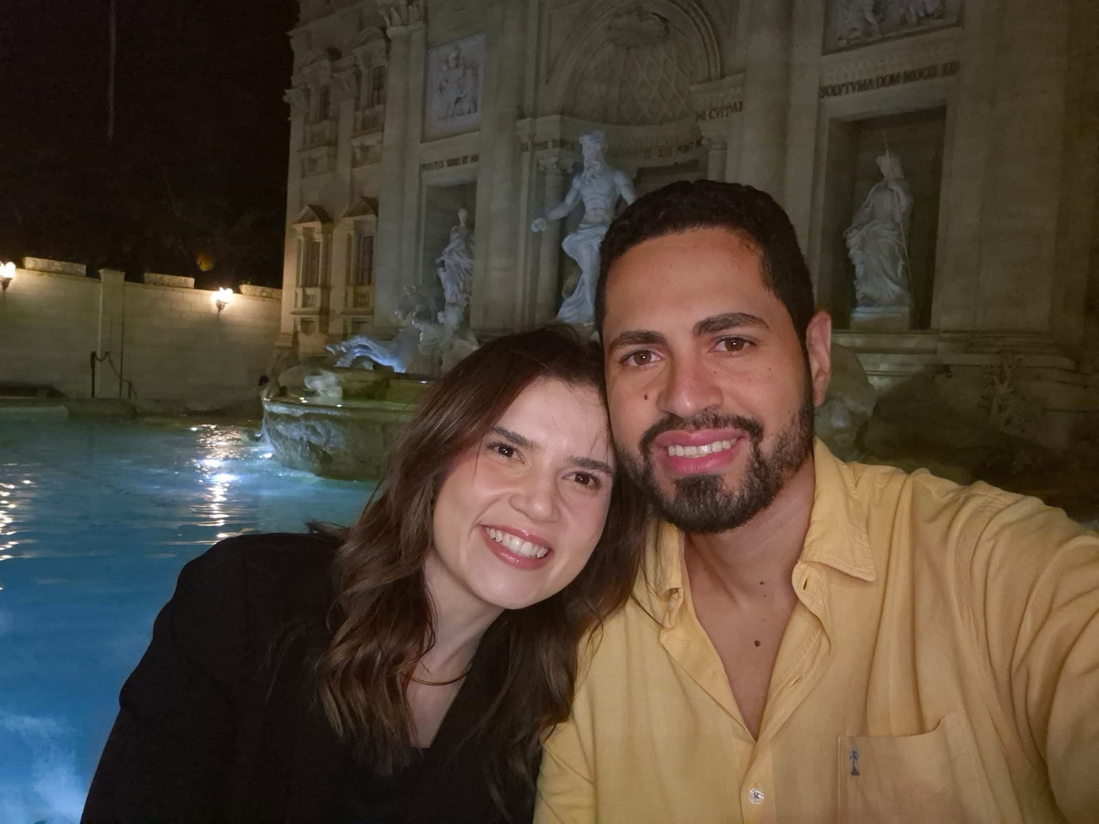 Karen e Edison em viagem